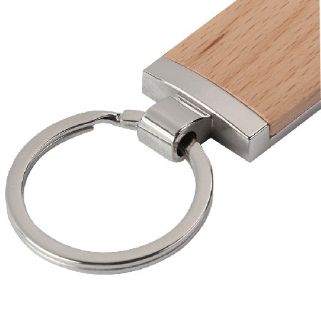 Wooden keychain manufacturer wholesale production company gift logo square wood personalized keychain