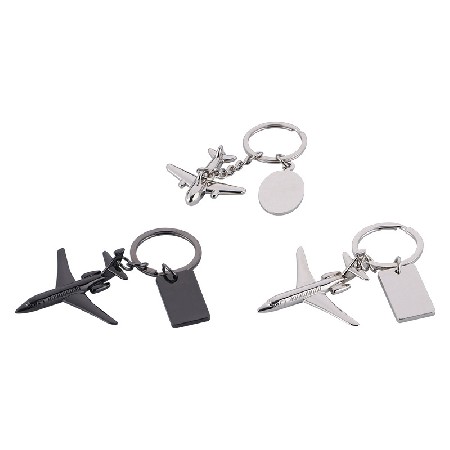 Creative Small Aircraft Gift Keychain Wholesale 3D Aircraft Keychain Advertising Business Small Gift Keychain