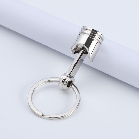 Creative car engine piston model metal keychain car accessories pendant keychain advertising gift