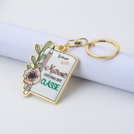 Manufacturer's Baked Paint Keychain Enamel Key Pendant Small Gift Creative Logo Professional Personalized Manufacturing