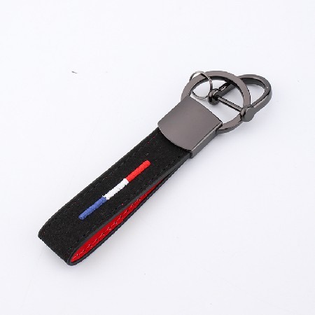 Car keychain high-end men's and women's leather metal keychain high-end creative small gift logo processing