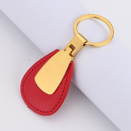 Creative Zinc Alloy Leather Keychain Decoration Pendant Company Business Gift Metal Keychain Logo