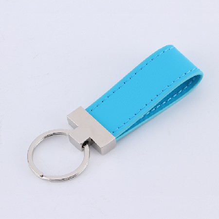 New Leather Metal Keychain Automotive Accessories Creative Gift Keychain LOGO Processing and Printing