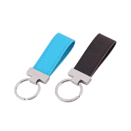 New Leather Metal Keychain Automotive Accessories Creative Gift Customized Keychain Customized Logo