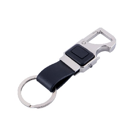 LED light keychain bottle opener keychain flashlight keychain leather keychain can be made into a logo