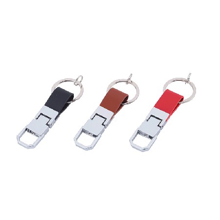 Creative PU leather keychain pendant Simple and fashionable key accessories Leather decorative pendant logo