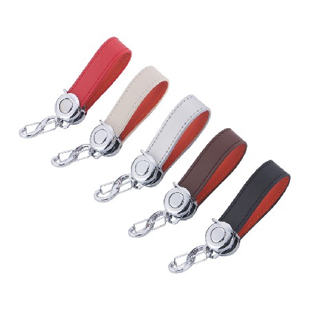 Creative Keychain Keychain Storage Device Leather Keychain Storage Device Keybag Personalized Processing LOGO