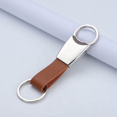 Fashionable and minimalist leather keys, car key accessories, top layer leather keychain, personalized processing logo