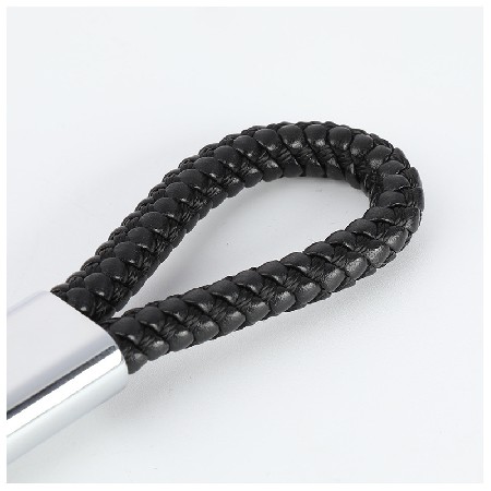 Car Keychain Fashion Handmade Leather Rope Woven Keyrope Creative Engraved Metal Keychain Keyring