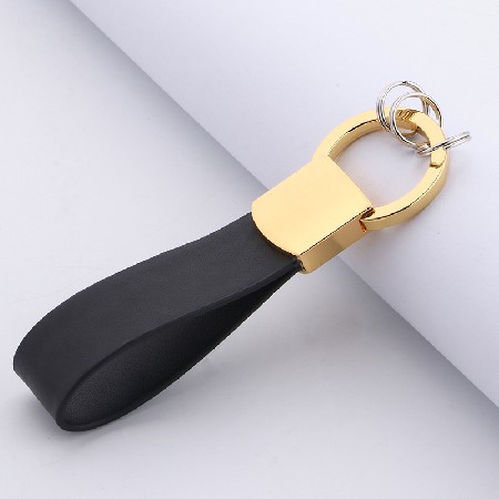 Supply Leather Keychain Creative Men's Leather Keychain Classic Business Gift Leather Keychain