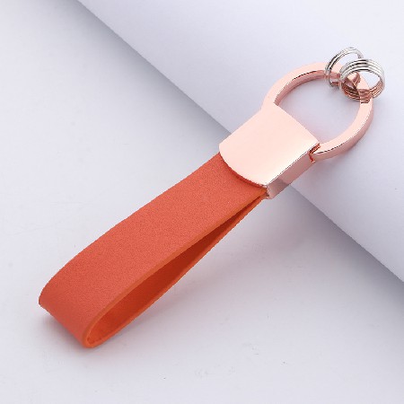 Supply Leather Keychain Creative Men's Leather Keychain Classic Business Gift Leather Keychain