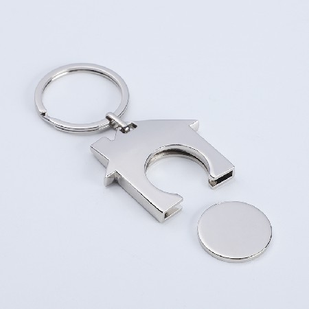 Coin Keychain Supermarket Coin Keychain Function Keychain Creative Gift Manufacturer Direct Wholesale