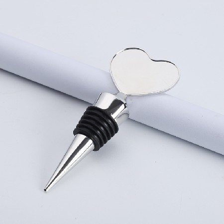 Creative Zinc Alloy Peach Heart Red Wine Stopper Wine Bottle Stopper Freshness Preservation Vacuum Bottle Cap Silicone Stopper