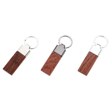 Creative New Wood Keychain Wholesale Zinc Alloy Keychain Car Keychain Pendant Carving Small Gift