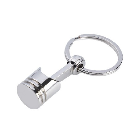 Creative car engine piston model metal keychain car accessories pendant keychain advertising gift