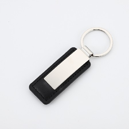 PU leather keychain car logo promotional gift wholesale zinc alloy clip color leather keychain free logo printing