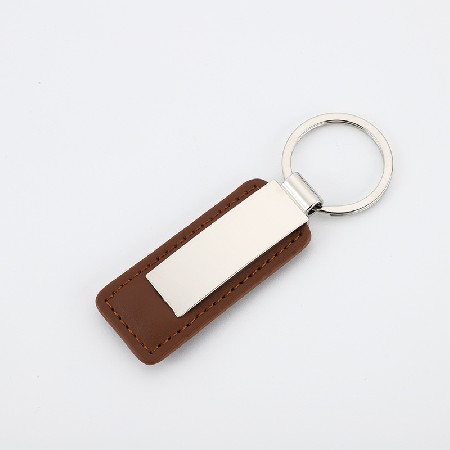 Keychain Customization Car Promotion Gift Wholesale Zinc Alloy Clip Color Leather Keychain Free Logo Printing