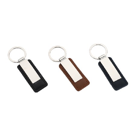 PU leather keychain car logo promotional gift wholesale zinc alloy clip color leather keychain free logo printing