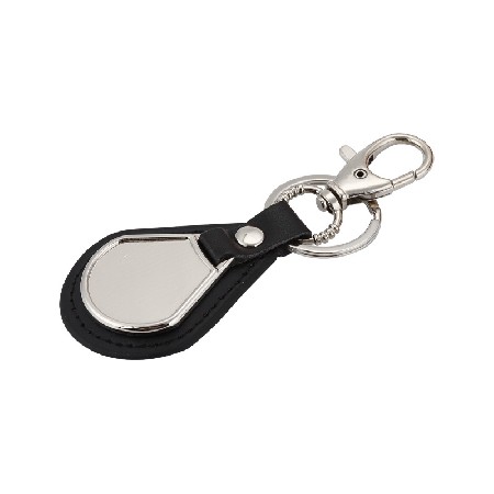 New Leather Metal Keychain Automotive Accessories Creative Gift Leather Keychain Can Be LOGO Processed