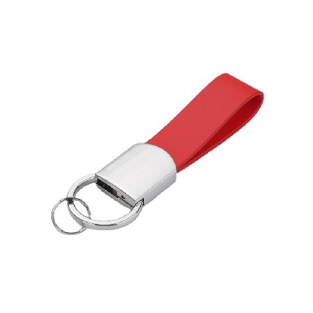 PU leather metal leather keychain leather car keychain logo small gift key logo processing