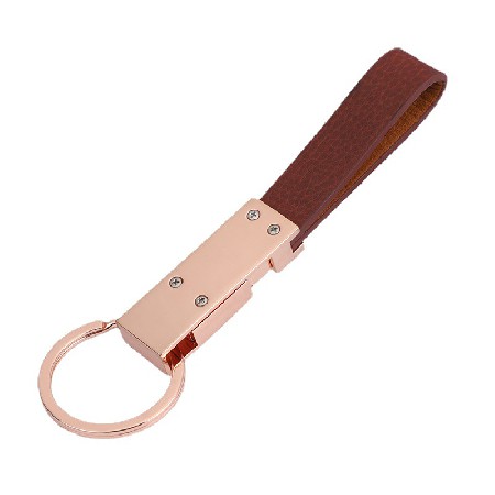 Fashion leather keychain PU keychain metal keychain leather keychain pendant processing