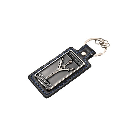 PU leather keychain manufacturer wholesale cartoon custom metal car keyring PU leather keychain